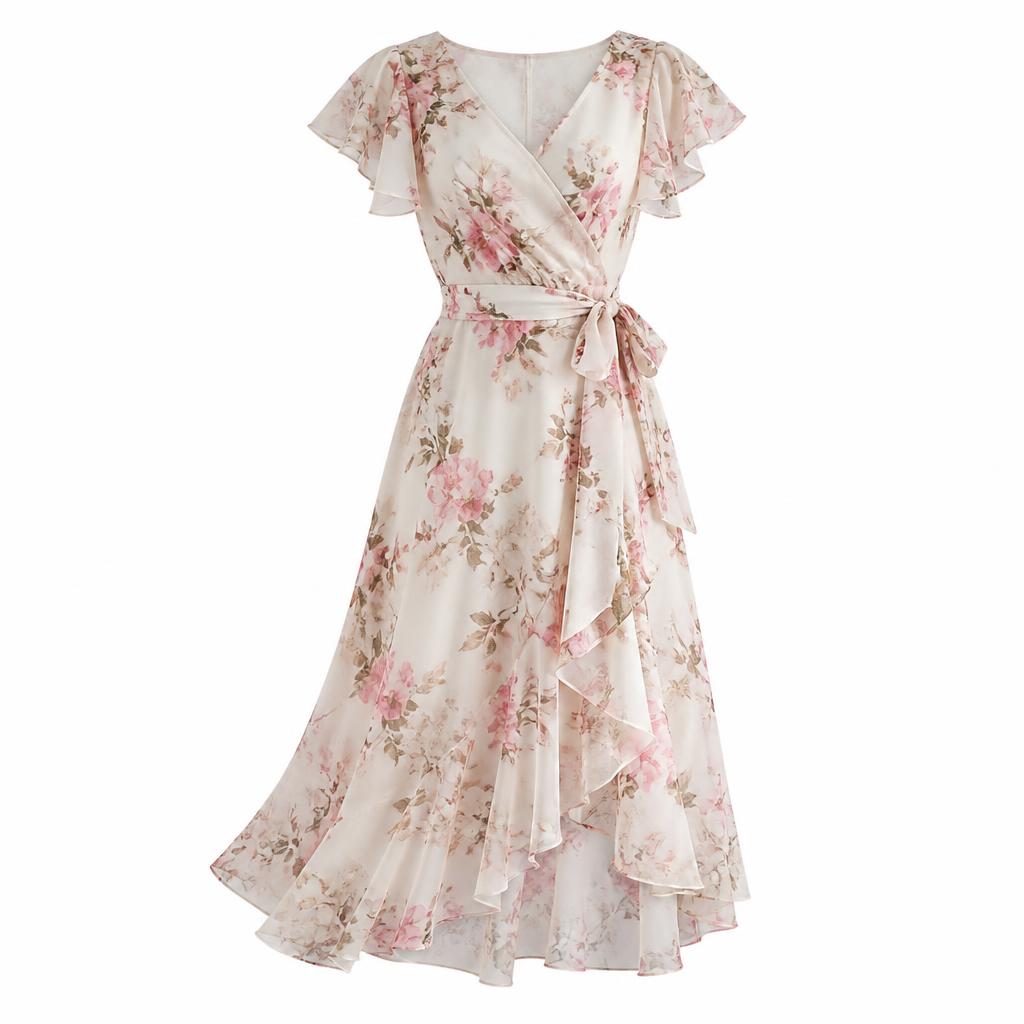 Vestido Midi Verão Floral